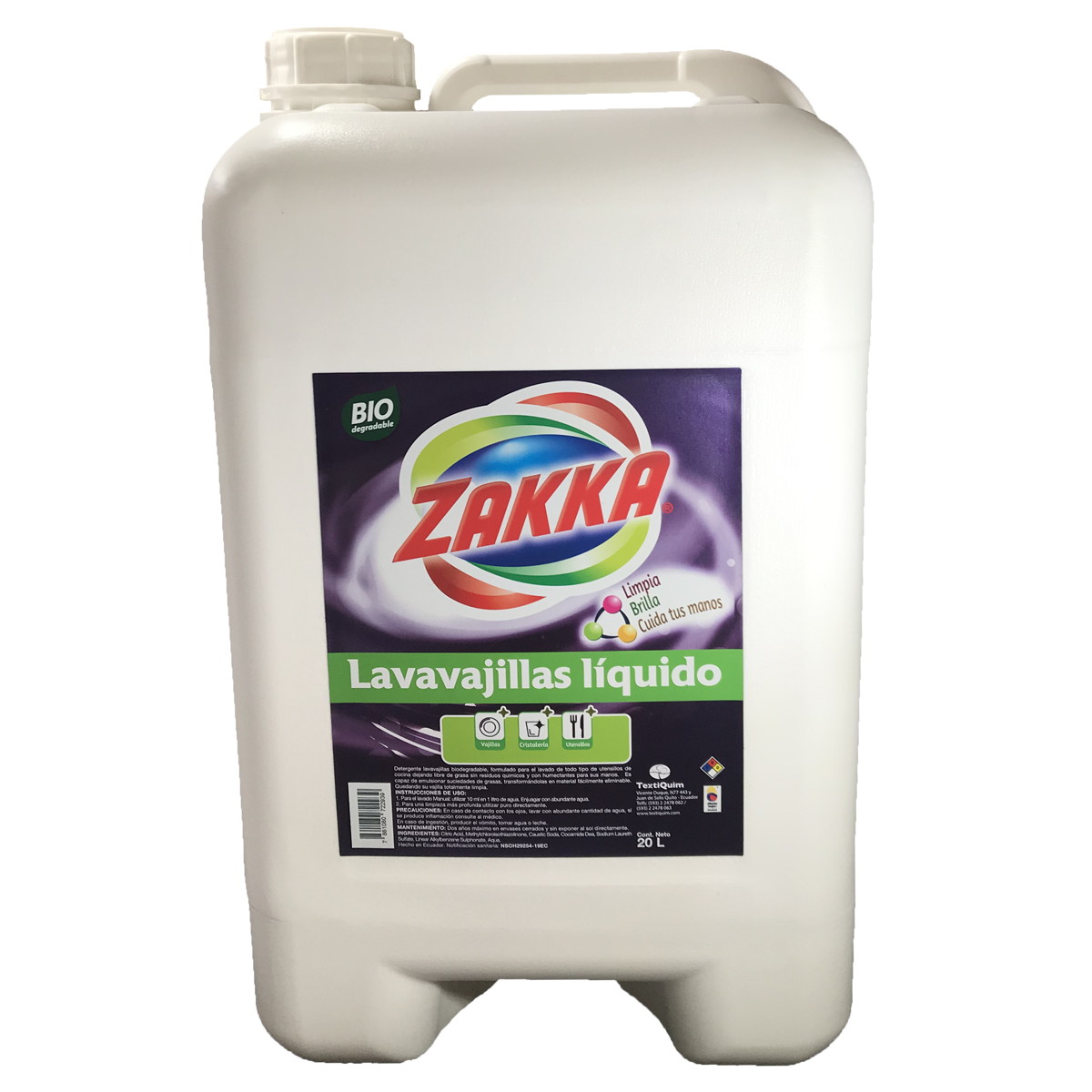 Lavavajillas liquido 20 litros – Organic Store